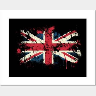 great britain flag Posters and Art